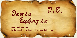 Denis Bukazić vizit kartica